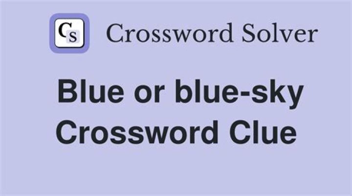 Blue words Crossword Clue
