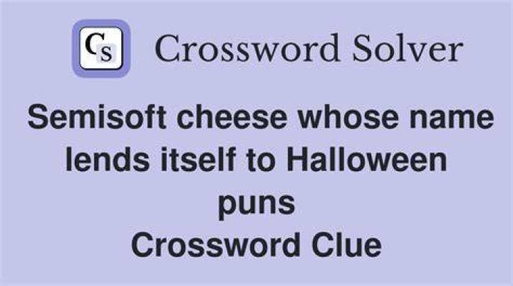 Cheese whose name is a semordnilap Crossword Clue