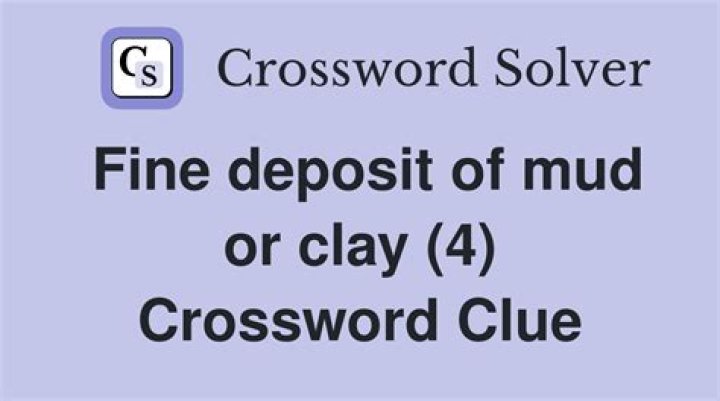 Fine deposit Crossword Clue