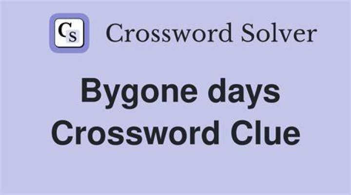 Happy, as bygone days Crossword Clue