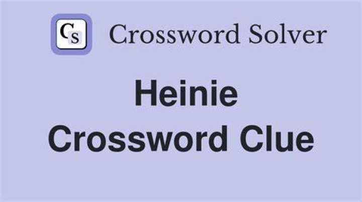 Heinie Crossword Clue