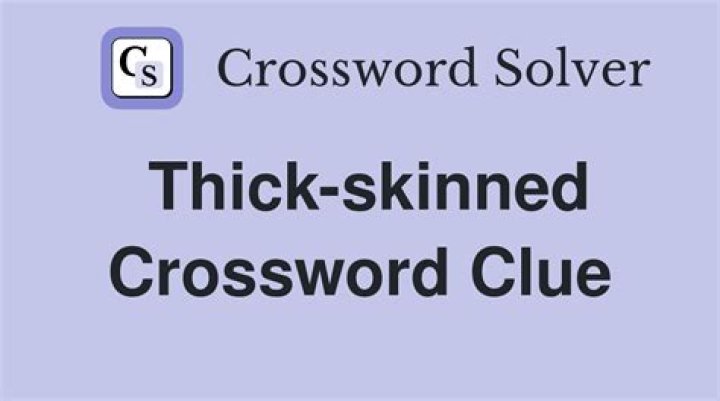 Is thick Crossword Clue