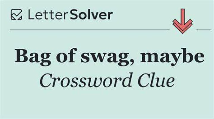 Kind of bag that may hold swag Crossword Clue