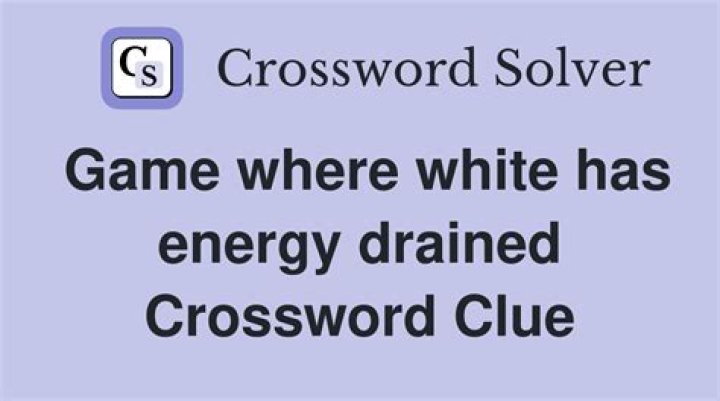 Leaves totally drained of energy? Crossword Clue