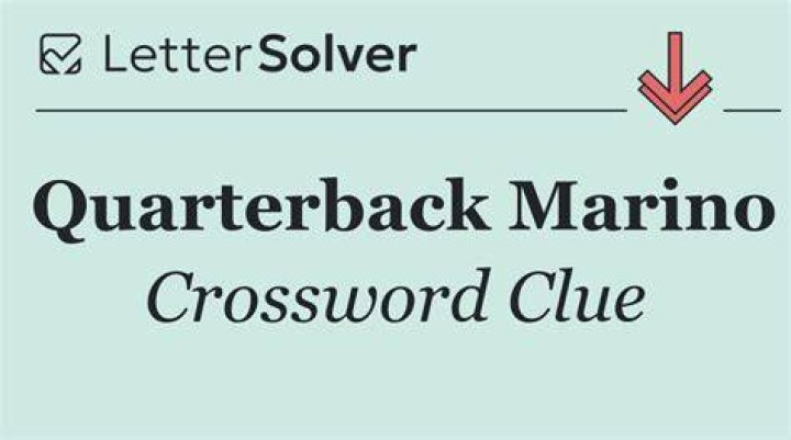 QB Marino Crossword Clue