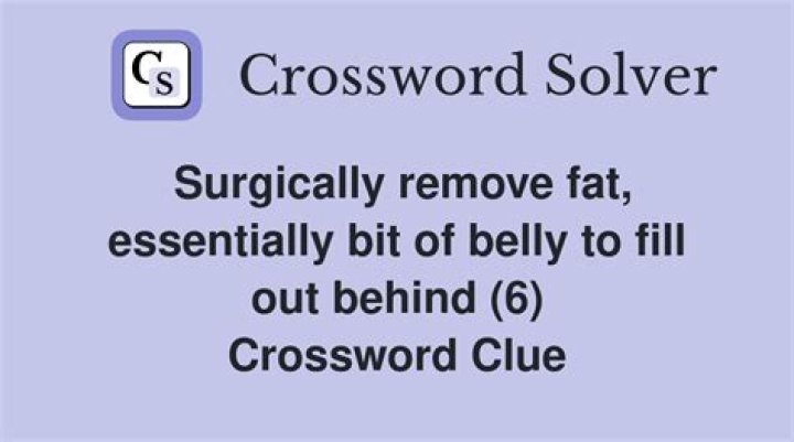 Remove, as fat Crossword Clue