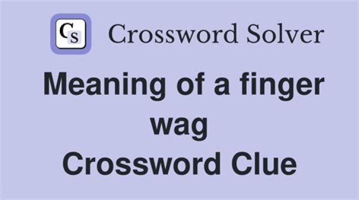 Sound accompanying a finger wag Crossword Clue