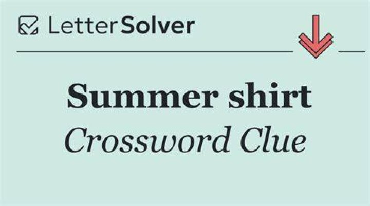 Summer wear with a T-shirt Crossword Clue